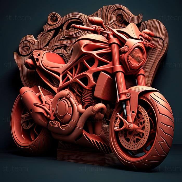 3D модель Ducati Monster 796 (STL)